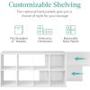 imageBest Choice Products 9Cube Storage Organizer 11in Shelf Opening Bookcase Display Shelf Customizable w 3 Removable Back Panels  GreigeWhite