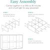 imageBest Choice Products 9Cube Storage Organizer 11in Shelf Opening Bookcase Display Shelf Customizable w 3 Removable Back Panels  GreigeWhite