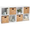 imageBest Choice Products 9Cube Storage Organizer 11in Shelf Opening Bookcase Display Shelf Customizable w 3 Removable Back Panels  GreigeWhite