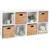 imageBest Choice Products 9Cube Storage Organizer 11in Shelf Opening Bookcase Display Shelf Customizable w 3 Removable Back Panels  GreigeWhite