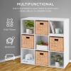 imageBest Choice Products 9Cube Storage Organizer 11in Shelf Opening Bookcase Display Shelf Customizable w 3 Removable Back Panels  GreigeWhite
