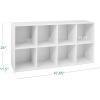 imageBest Choice Products 9Cube Storage Organizer 11in Shelf Opening Bookcase Display Shelf Customizable w 3 Removable Back Panels  GreigeWhite