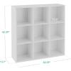 imageBest Choice Products 9Cube Storage Organizer 11in Shelf Opening Bookcase Display Shelf Customizable w 3 Removable Back Panels  GreigeWhite