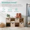 imageBest Choice Products 9Cube Storage Organizer 11in Shelf Opening Bookcase Display Shelf Customizable w 3 Removable Back Panels  GreigeWhite