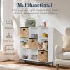 imageBest Choice Products 9Cube Storage Organizer 11in Shelf Opening Bookcase Display Shelf Customizable w 3 Removable Back Panels  GreigeWhite