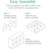 imageBest Choice Products 9Cube Storage Organizer 11in Shelf Opening Bookcase Display Shelf Customizable w 3 Removable Back Panels  GreigeWhite