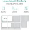 imageBest Choice Products 9Cube Storage Organizer 11in Shelf Opening Bookcase Display Shelf Customizable w 3 Removable Back Panels  GreigeWhite