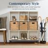 imageBest Choice Products 9Cube Storage Organizer 11in Shelf Opening Bookcase Display Shelf Customizable w 3 Removable Back Panels  GreigeWhitewash