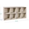 imageBest Choice Products 9Cube Storage Organizer 11in Shelf Opening Bookcase Display Shelf Customizable w 3 Removable Back Panels  GreigeWhitewash