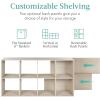 imageBest Choice Products 9Cube Storage Organizer 11in Shelf Opening Bookcase Display Shelf Customizable w 3 Removable Back Panels  GreigeWhitewash