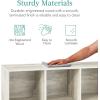 imageBest Choice Products 9Cube Storage Organizer 11in Shelf Opening Bookcase Display Shelf Customizable w 3 Removable Back Panels  GreigeWhitewash