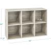imageBest Choice Products 9Cube Storage Organizer 11in Shelf Opening Bookcase Display Shelf Customizable w 3 Removable Back Panels  GreigeWhitewash