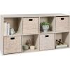 imageBest Choice Products 9Cube Storage Organizer 11in Shelf Opening Bookcase Display Shelf Customizable w 3 Removable Back Panels  GreigeWhitewash