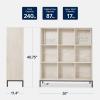 imageBest Choice Products 9Cube Storage Organizer 11in Shelf Opening Bookcase Display Shelf Customizable w 3 Removable Back Panels  GreigeWhitewash