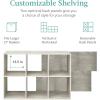 imageBest Choice Products 9Cube Storage Organizer 11in Shelf Opening Bookcase Display Shelf Customizable w 3 Removable Back Panels  GreigeWhitewash