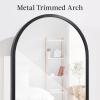 imageBest Choice Products Arch Mirror Jewelry Cabinet Jewelry Storage Organizer Armoire Lockable Wall or Door Mountable FullLength Mirror  BlackBlack