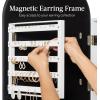 imageBest Choice Products Arch Mirror Jewelry Cabinet Jewelry Storage Organizer Armoire Lockable Wall or Door Mountable FullLength Mirror  BlackBlack