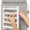 imageBest Choice Products Arch Mirror Jewelry Cabinet Jewelry Storage Organizer Armoire Lockable Wall or Door Mountable FullLength Mirror  BlackSilver
