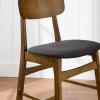 imageBest Choice Products Bar Stool Set of 2 Modern Farmhouse Counter Height Stools wArmless Upholstered Cushioned Seat Wooden Curved Backrest  WalnutCreamWalnutCharcoal