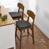 imageBest Choice Products Bar Stool Set of 2 Modern Farmhouse Counter Height Stools wArmless Upholstered Cushioned Seat Wooden Curved Backrest  WalnutCreamWalnutCharcoal