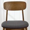 imageBest Choice Products Bar Stool Set of 2 Modern Farmhouse Counter Height Stools wArmless Upholstered Cushioned Seat Wooden Curved Backrest  WalnutCreamWalnutCharcoal