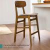 imageBest Choice Products Bar Stool Set of 2 Modern Farmhouse Counter Height Stools wArmless Upholstered Cushioned Seat Wooden Curved Backrest  WalnutCreamWalnutGray