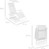 imageBest Choice Products Folding Zero Gravity Outdoor Recliner Patio Lounge Chair wAdjustable Canopy Shade Headrest Side Accessory Tray Textilene Mesh  SandSnow