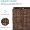 imageBest Choice Products Large Double Laundry Hamper with Lid Natural Handwoven Water Hyacinth 2 Sections w 2 Machine Washable Linen Liner Bags Portable Handles  NaturalEspresso