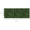 imageBest Choice Products Outdoor Garden 94x39inch Artificial Faux Ivy Hedge Leaf and Vine Privacy Fence Wall Screen  Green94x39in