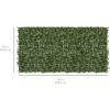 imageBest Choice Products Outdoor Garden 94x39inch Artificial Faux Ivy Hedge Leaf and Vine Privacy Fence Wall Screen  Green94x59in
