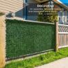 imageBest Choice Products Outdoor Garden 94x39inch Artificial Faux Ivy Hedge Leaf and Vine Privacy Fence Wall Screen  Green96x72in