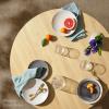 imageBest Choice Products Round Dining Table wSteel Legs  NaturalBlack