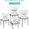 imageBest Choice Products Set of 4 Indoor Outdoor Metal Nesting Plant Stands Flowerpot Holder Display Rack for Home ampamp Garden Dcor w Starburst Design