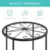 imageBest Choice Products Set of 4 Indoor Outdoor Metal Nesting Plant Stands Flowerpot Holder Display Rack for Home ampamp Garden Dcor w Starburst Design