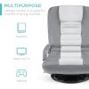 imageBest Choice Products Swivel Gaming Chair 360 Degree Multipurpose Floor Chair Rocker for TV Reading Playing Video Games wLumbar Support Armrest Handles Adjustable Foldable Backrest  BlackBlueGrayWhite