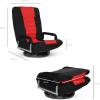 imageBest Choice Products Swivel Gaming Chair 360 Degree Multipurpose Floor Chair Rocker for TV Reading Playing Video Games wLumbar Support Armrest Handles Adjustable Foldable Backrest  BlackBlueBlackRed