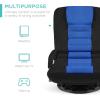 imageBest Choice Products Swivel Gaming Chair 360 Degree Multipurpose Floor Chair Rocker for TV Reading Playing Video Games wLumbar Support Armrest Handles Adjustable Foldable Backrest  BlackBlueBlackBlue