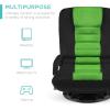 imageBest Choice Products Swivel Gaming Chair 360 Degree Multipurpose Floor Chair Rocker for TV Reading Playing Video Games wLumbar Support Armrest Handles Adjustable Foldable Backrest  BlackBlueBlackGreen