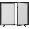 imageBest Choice Products 385x31in 2Door Fireplace Screen Handcrafted Wrought Iron Decorative Mesh Geometric Fire Spark Guard wMagnetic Panels  BlackBlack