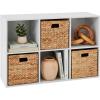 imageBest Choice Products 9Cube Storage Organizer 11in Shelf Opening Bookcase Display Shelf Customizable w 3 Removable Back Panels  GreigeWhite