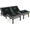 imageBest Choice Products Ergonomic Split King Size Adjustable Bed Frame Electric Base wWireless Remote Control Nightlight Massager 2 USB PortsSplit King