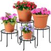 imageBest Choice Products Set of 4 Indoor Outdoor Metal Nesting Plant Stands Flowerpot Holder Display Rack for Home ampamp Garden Dcor w Starburst Design