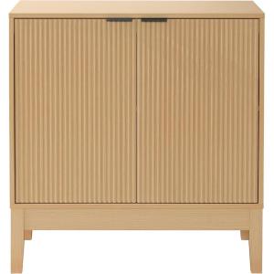 imageBest Choice Products 2Door Modern Storage Cabinet Buffet Sideboard Media Cabinet Cupboard Entryway Accent Table Bookcase wReeded Panels and Adjustable Shelves  WalnutNatural