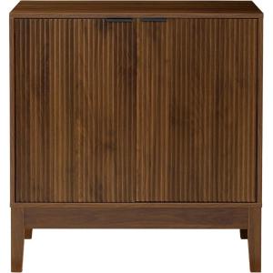 imageBest Choice Products 2Door Modern Storage Cabinet Buffet Sideboard Media Cabinet Cupboard Entryway Accent Table Bookcase wReeded Panels and Adjustable Shelves  WalnutWalnut