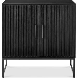 imageBest Choice Products 2Door Rattan Storage Cabinet Accent Furniture Multifunctional Cupboard for Living Room Hallway Kitchen Sideboard Buffet Table wNonScratch Foot Pads  NaturalBlack