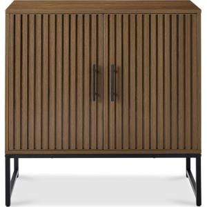 imageBest Choice Products 2Door Rattan Storage Cabinet Accent Furniture Multifunctional Cupboard for Living Room Hallway Kitchen Sideboard Buffet Table wNonScratch Foot Pads  NaturalDark Brown