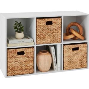 imageBest Choice Products 9Cube Storage Organizer 11in Shelf Opening Bookcase Display Shelf Customizable w 3 Removable Back Panels  GreigeWhite