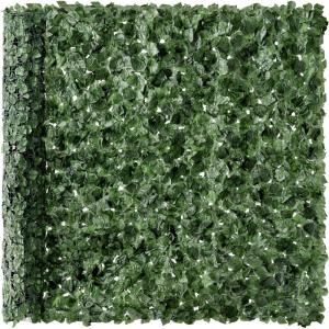 imageBest Choice Products Outdoor Garden 94x39inch Artificial Faux Ivy Hedge Leaf and Vine Privacy Fence Wall Screen  Green96x72in