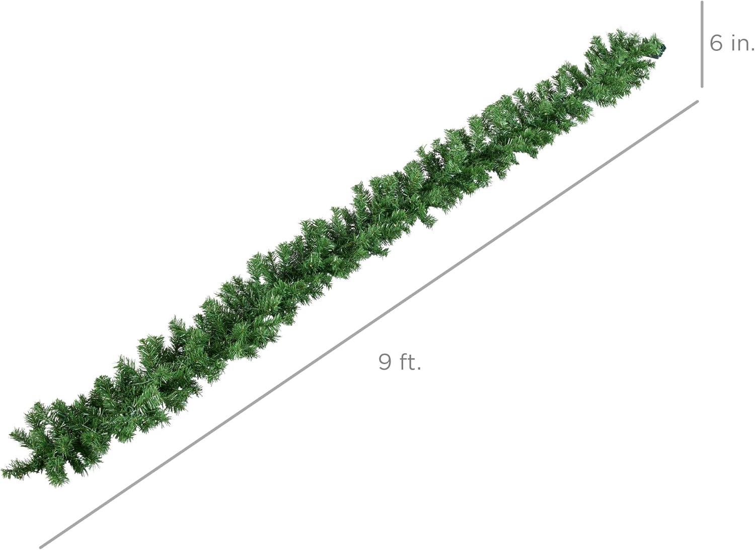 imageBest Choice Products 9ft PreLit Holiday PreDecorated Christmas Garland for Stairs Fireplace Decoration wPVC Tips 50 Lights Pine Cones Berries  SemiFlockedSKY8230