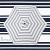 imageBest Choice Products 10ft Market Umbrella Outdoor Sun Shade for Backyard Deck Poolside Table wWoodgrain Pattern Easy Tilt ampamp Crank  Fog GrayStriped Navy Blue